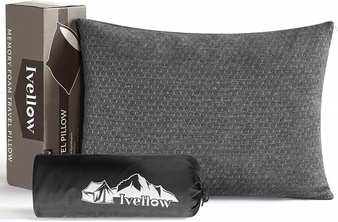 Ivellow Travel Pillow Compressible Camping Pillow by Ivellow