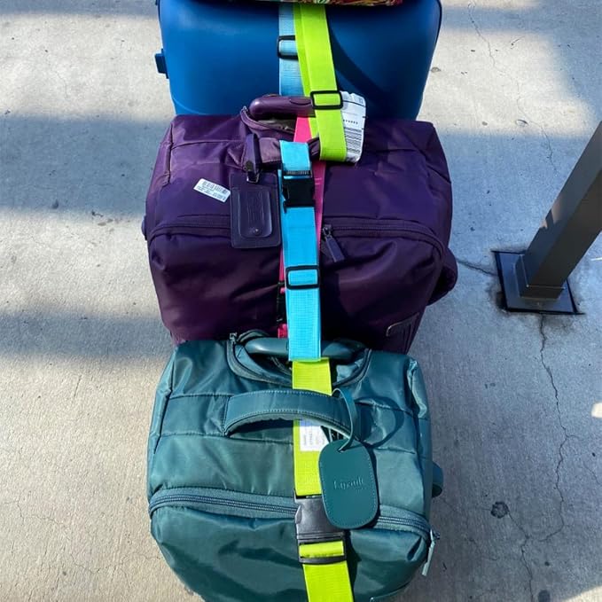 2Pack Add Bag Luggag Straps for Carry On Bag, Adjustable Suitcase Belt Add Bag - Image 8