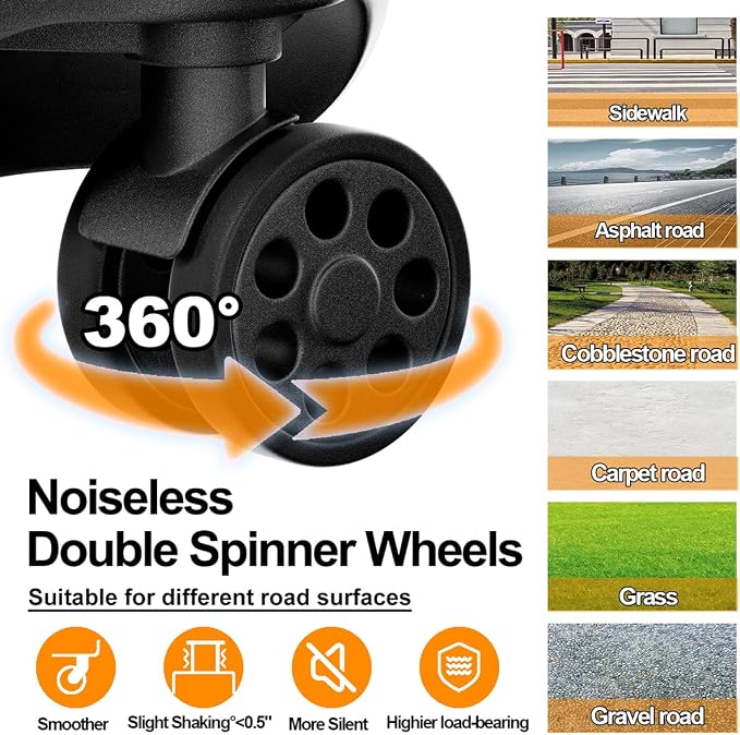 Krute Carry on Luggage PC+ABS Suitcases - Image 6