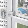 8 Sets Sliding Window Locks for Up and Down Windows, Adjustable Aluminum Window by CRODOER