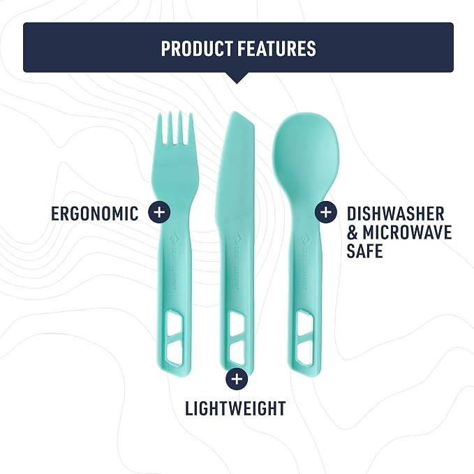 Sea to Summit Passage Camp Cutlery Set, Spoon and Knife, Arrowwood Yellow - Image 3