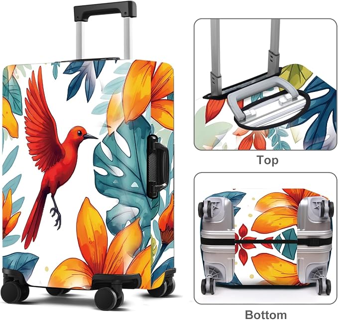 Luggage Cover Washable Suitcase Protector Anti-Scratch, Stretchable Fit - Image 2