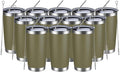 MEWAY 20oz Tumbler 12 Pack Double Wall Vacuum Insulated Travel Mug Bulk by MEWAY