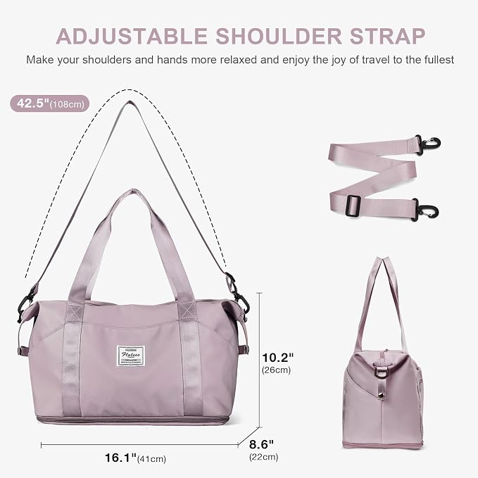 Travel Duffel Bag, Sports Tote Gym Bag, Shoulder Weekender Overnight Bag - Image 3