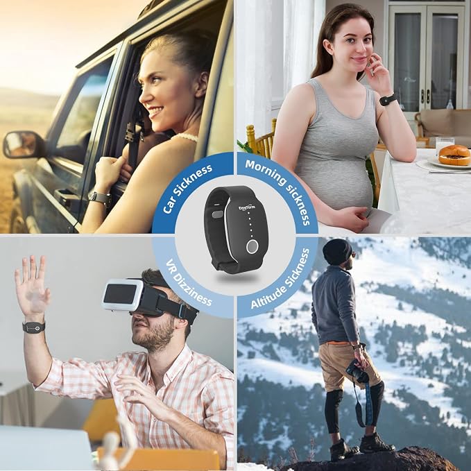 EmeTerm Fashion Anti-Nausea Wristband Relieve Morning Motion Travel Sickness - Image 7