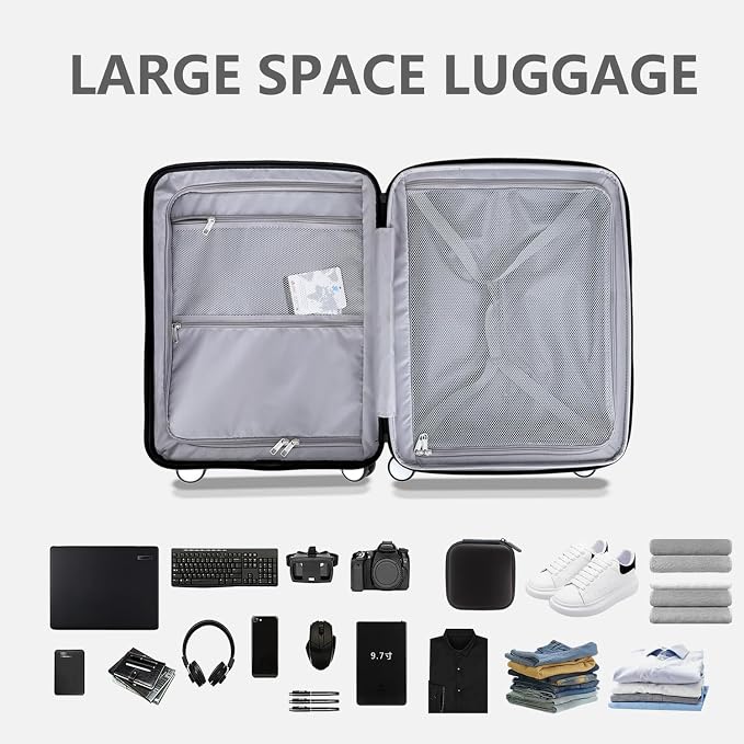 Luggage Sets 2 Piece, 20/28 Inch Lightweight Expandable PC Hardside Durable - Image 4
