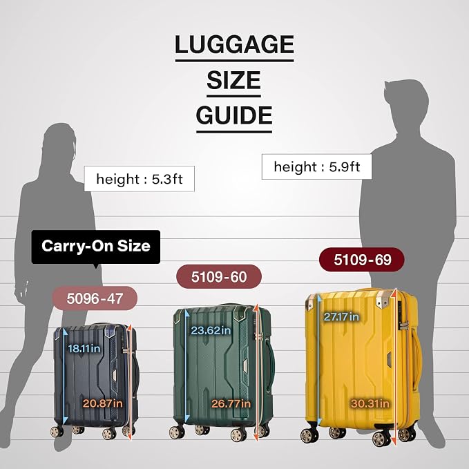 LEGEND WALKER SPATHA Hardside Expandable Luggage, 5109-60-BK - Image 7