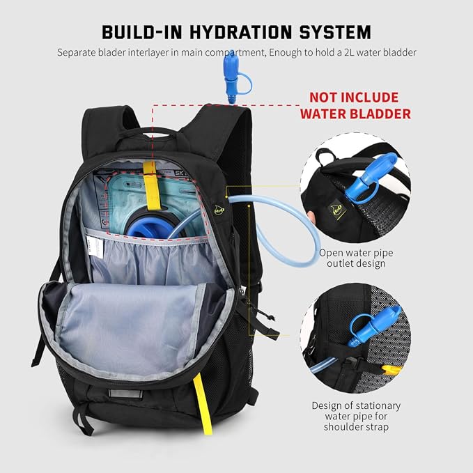 SKYSPER Small Hiking Backpack, 20L Lightweight Travel Backpacks Hiking Daypack - Image 7