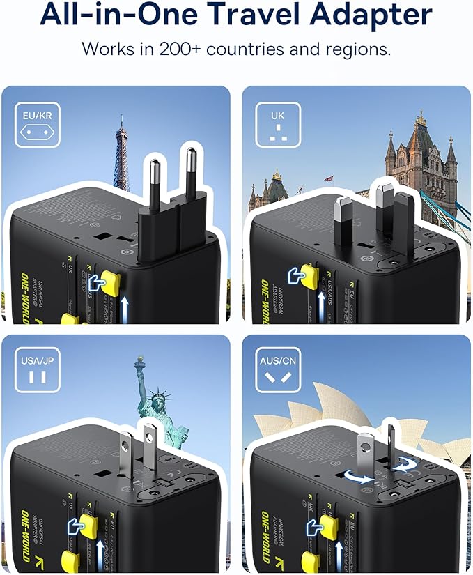 Baseus 70W Universal Travel Adapter and Baseus 100W Retractable USB C Cable - Image 3