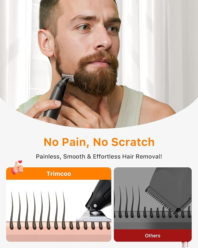 Body & Nose Hair Trimmer Kit, Travel Beard Electric Shaver - Image 6