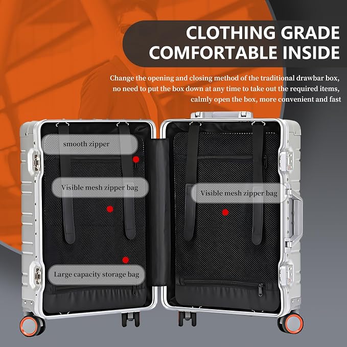 WEICHEN All Aluminum Magnesium 24 Inch Luggage - Image 5