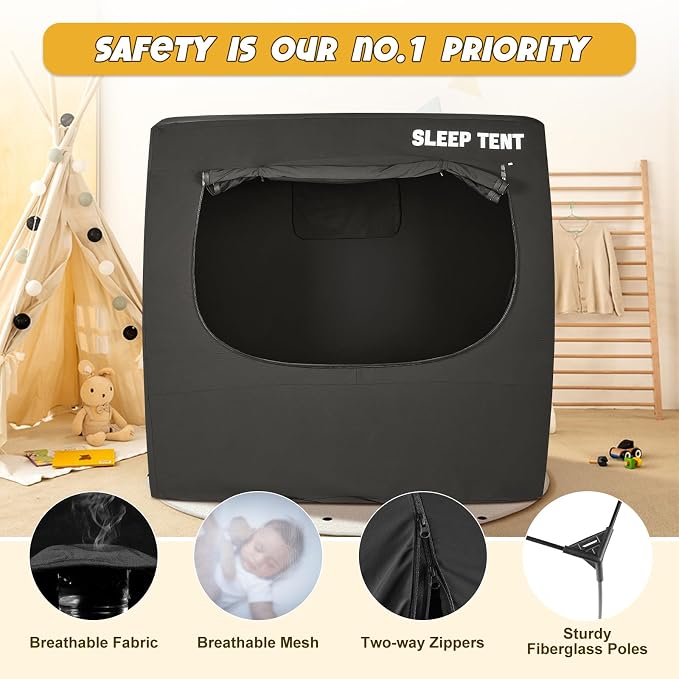 BORNA Pack N Play Blackout Cover - Image 4