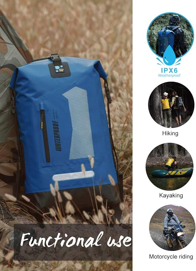 IDRYBAG Waterproof Backpack for Men 20L/30L/40L, Floating Dry Bag Kayak - Image 5