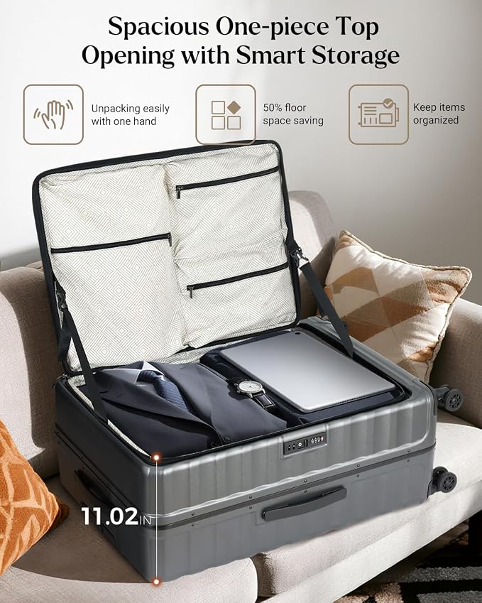 Luggage Sets 2 Pieces, 20/28 Inch PC Hardshell Suitcase - Image 3