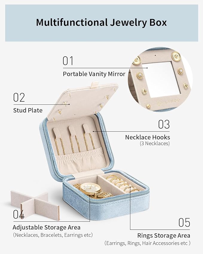 Vlando Wedding Gifts for Women, Jewelry Box, Bridal Shower Gifts, Bridesmaid - Image 3