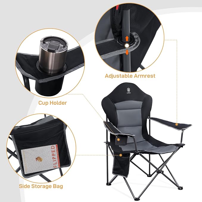 EVER ADVANCED Folding Camping Chair - Image 7