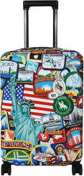 Explore Land Travel Luggage Cover Suitcase Protector Fits 18-22 Inch Case by ExploreLand
