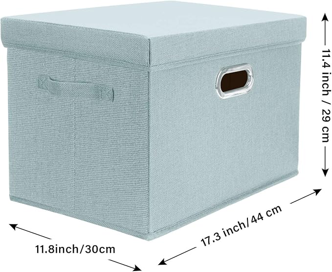 TYEERS Large Storage Bins with Lids, Collapsible, Fabric Storage Boxes - Image 2