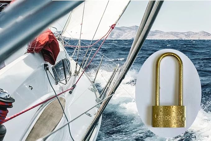 Weather Proof Lock, Keyed Alike Solid Brass Padlocks - Image 6