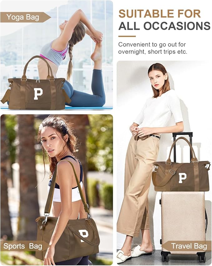 Birthday Graduation Gifts for Daughter, Initial Travel Duffel Bag Sports Gym - Image 8