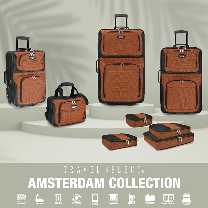 Travel Select Amsterdam Expandable Softside Rolling Upright Luggage, 2 Wheels - Image 7