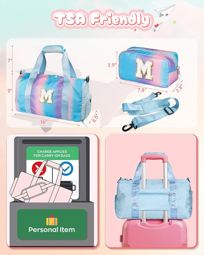 Gifts for 4 5 6 7 8 9 10 Year Old Girls-Girl Gym Bag - Image 3