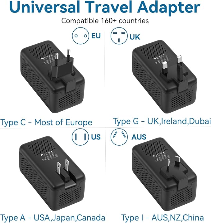 Upgraded 2000W 220V to 110V Voltage Converter US to Europe Travel Adapter - Image 5