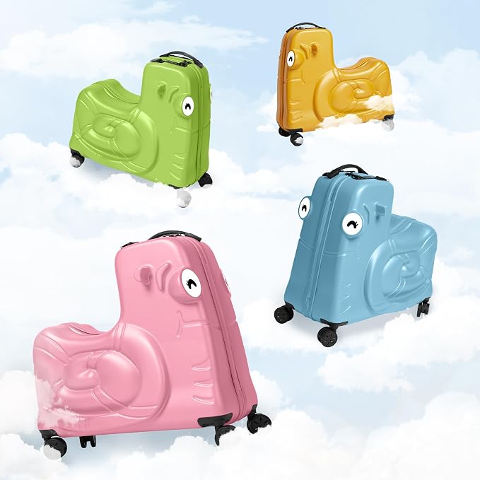 Kids Ride-on Luggage with Spinner Wheels Suitcase, Kid's Ride-On Suitcase Help - Image 5