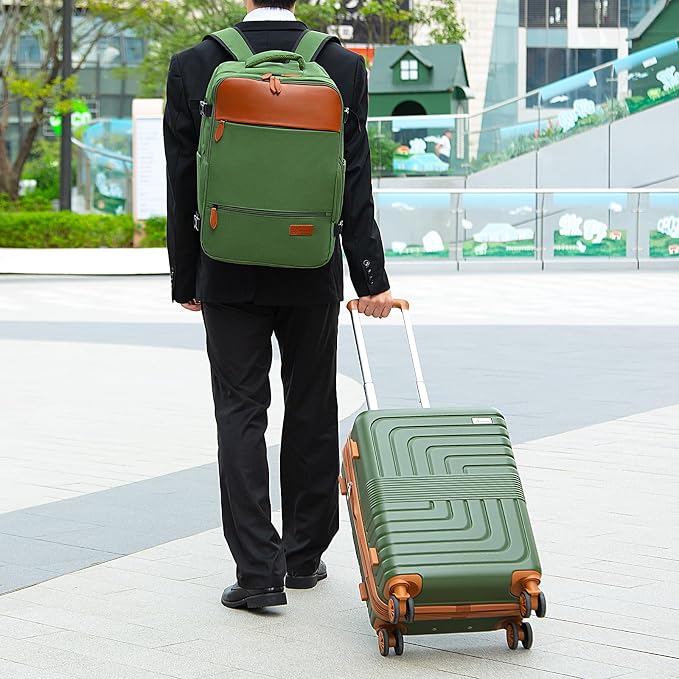 Romswi Luggage Sets 2 Piece, Expandable Carry On Luggage 20In - Image 2