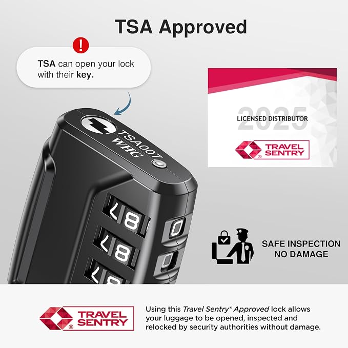 Puroma TSA Approved Luggage Lock, Gym Locker - Image 2