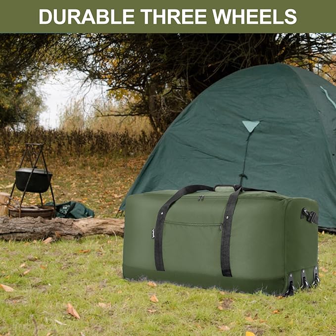 Finnhomy 120L Foldable Rolling Duffel Bag - Image 7