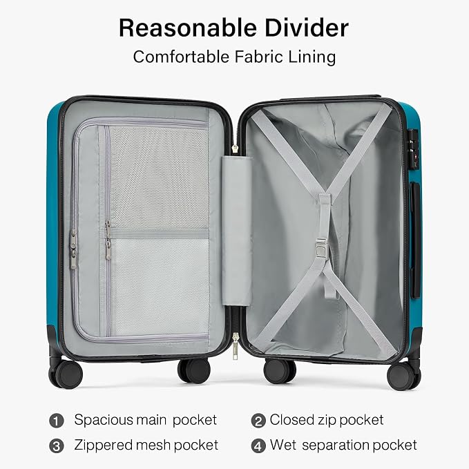 Hanke 24 Inch Checked Luggage - Image 6