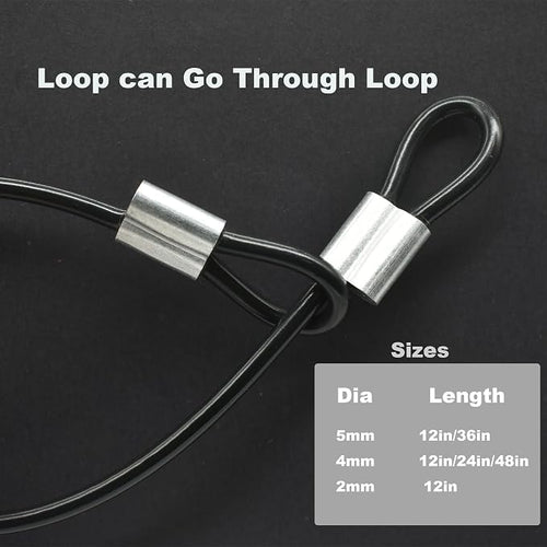 10 Pcs 4mm Wire 12 inch Vinyl Coated Stainless Steel Cable - Image 2