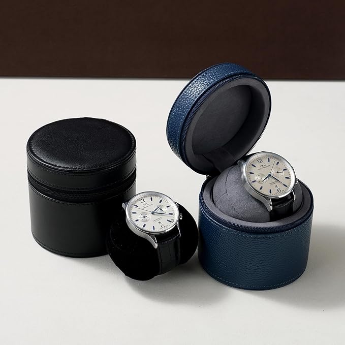 Oirlv Luxury Leather Watch Travel Case Single Watch Case - Image 5
