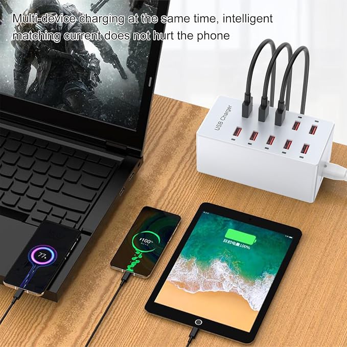USB Charger 10-Ports Charging Station - Image 2