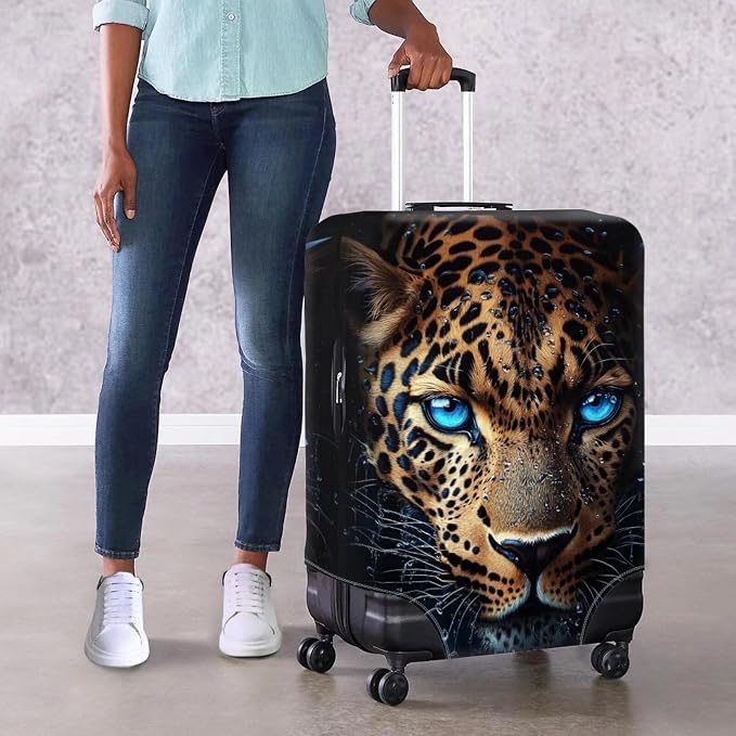 Cool Laopard Luggage Cover Universal Fit 18-21 Inch Luggage - Image 4