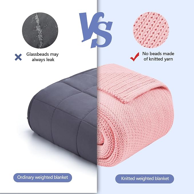 L'AGRATY Knitted Weighted Blanket - Image 3