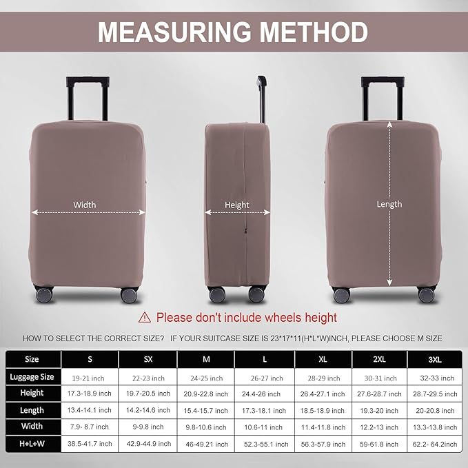 Travel Luggage Cover Suitcase Protector Scratch-Resistant Fit 19-31 Inch - Image 6