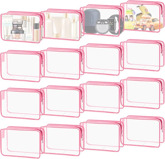 16-Piece Makeup Bags, Waterproof Toiletry Bag Carry Pouch Portable Cosmetic Bag by YedsIntu