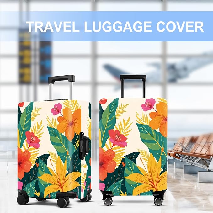 Luggage Cover Washable Suitcase Protector Anti-Scratch, Stretchable Fit - Image 6