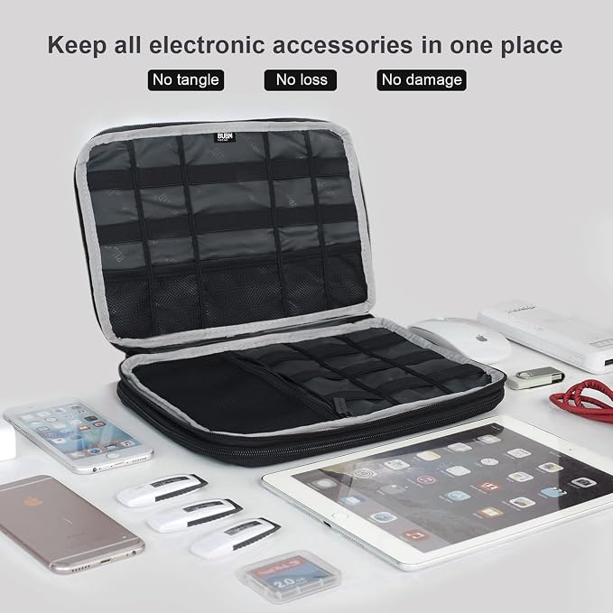 BUBM Double Layer Electronics Organizer/Travel Gadget Bag - Image 6