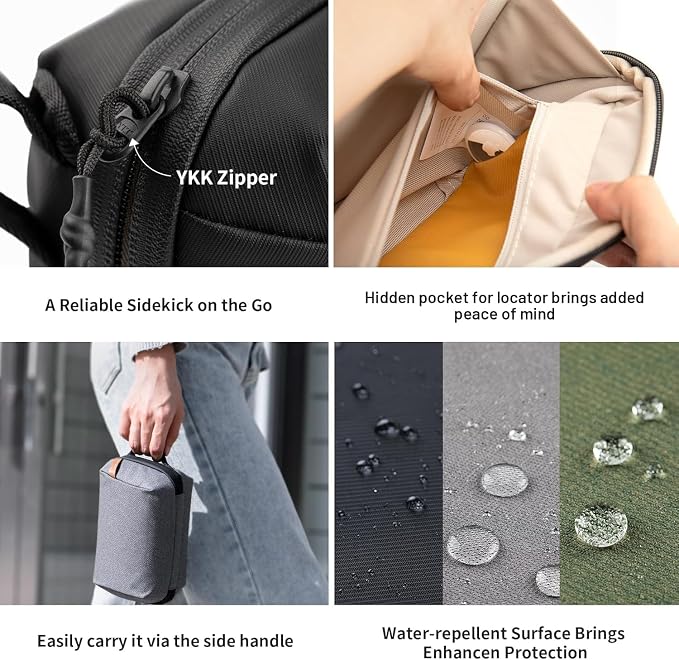 PGYTECH Mini Travel Tech Organizer, Waterproof Tech Pouch, Electronics - Image 6
