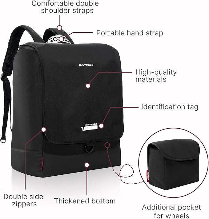 Momcozy Stroller Travel Bag for Airplane | Suit ClickGo Stroller | Compatible - Image 3