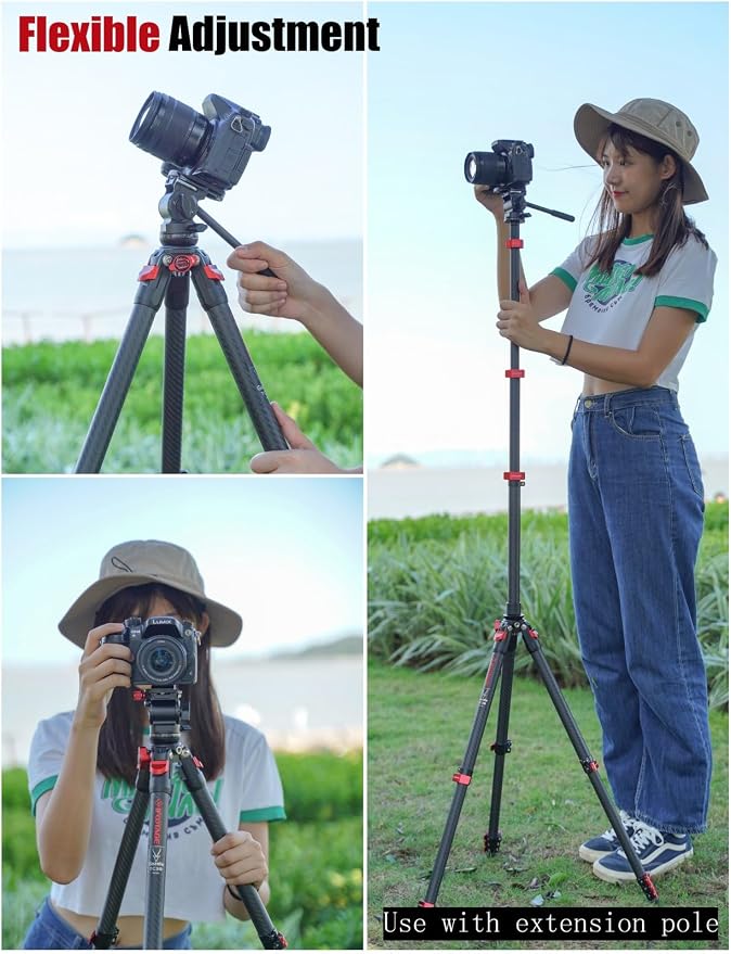 IFOOTAGE Gazelle TC3B+Komodo K3 Carbon Camera Tripod - Image 6