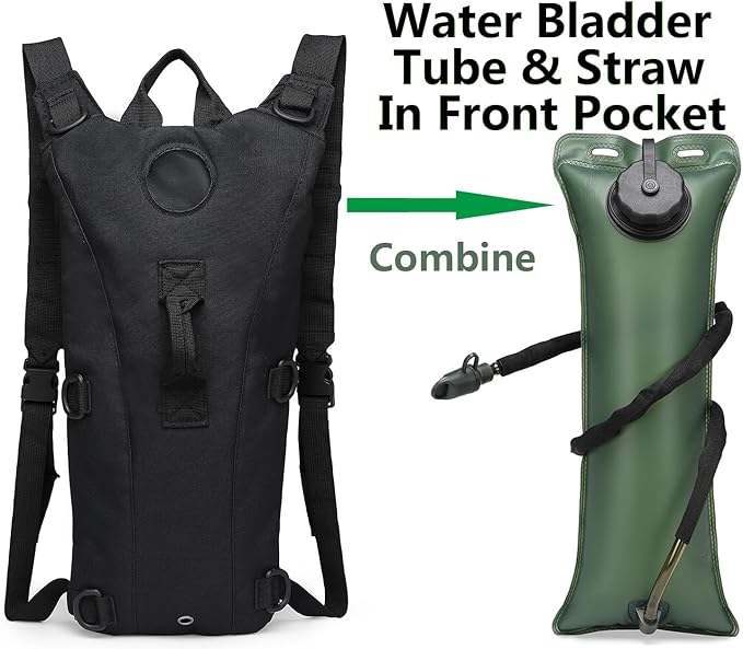 ATBP Tactical Water Hydration Pack Military 3L Water Bladder Carrier Backpack - Image 5