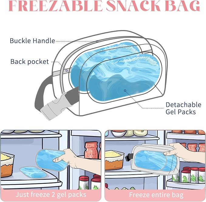 Cerbonny Small Cooler Bag Freezable Lunch Bag - Image 2