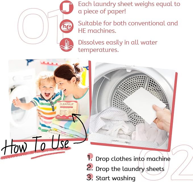 Laundry Detergent Sheets Up to 160 Loads, Magnolia - Image 6