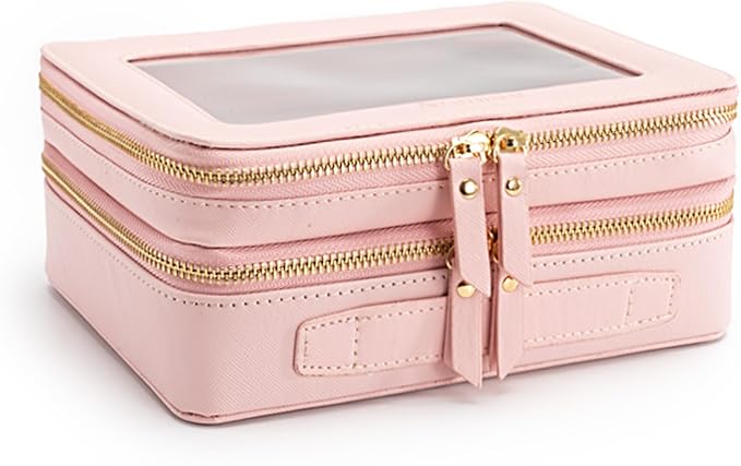 Aveniee XL Clear Makeup Organizer, Double Layer Travel Cosmetic Case - Image 6