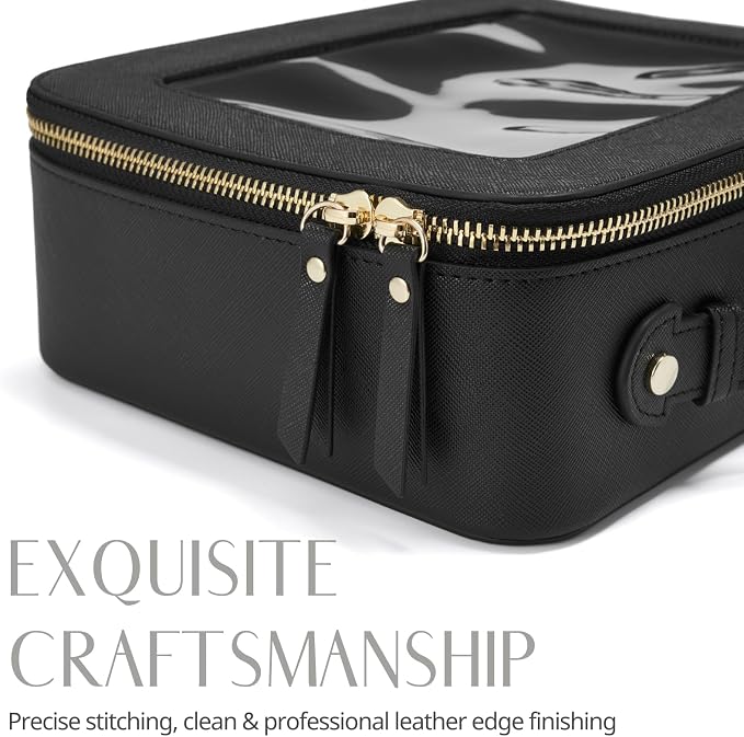 Popvibe Clear Makeup Bag Travel Cosmetic Case Transparent Toiletry Bag - Image 9