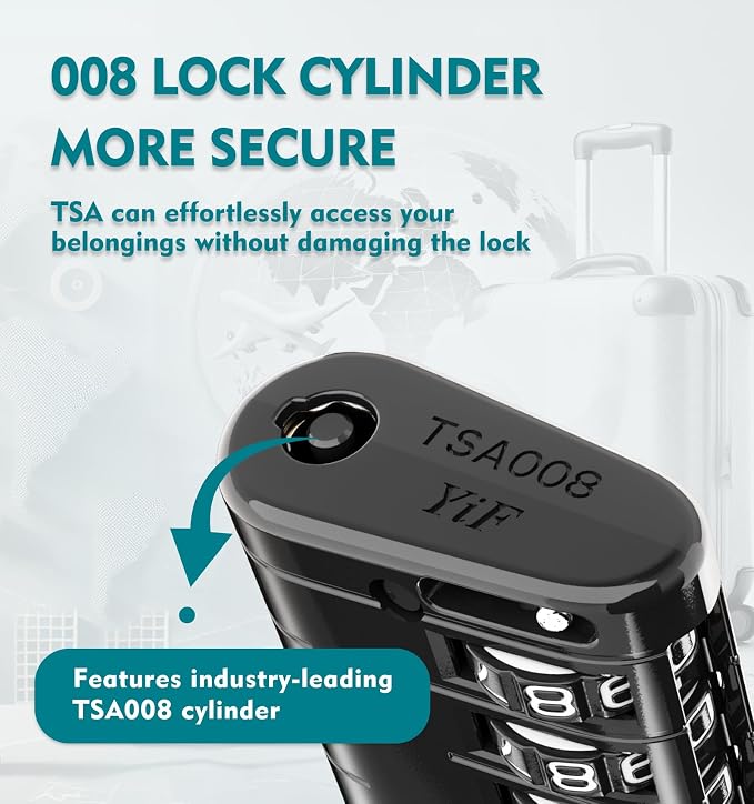 ANVIL TSA Approved Luggage Locks – High Security TSA008 Combination Travel Locks - Image 2